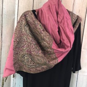 Coral Pashmina Scarf